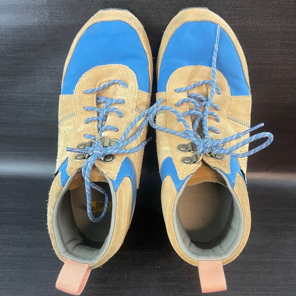 Teva Highside 84 Mid Top Hiking Brown Blue Boots Shoes - Picture 6 of 9